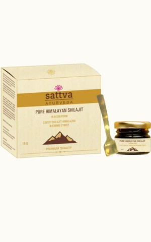 Shilajit himalajski czysty - Mumio - 15g - Sattva Ayurveda