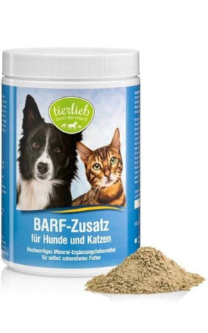 Dodatek do BARF dla psów i kotów 800 g - minerały, witaminy, spirulina Tierlieb Sanct Bernhard