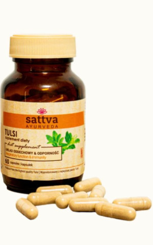 Tulsi 60 kapsułek Sattva Ayurveda