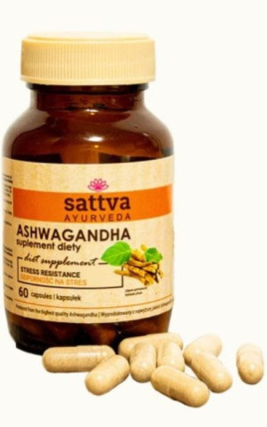 Ashwagandha 60 kapsułek Sattva Ayurveda