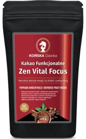 Kakao Funkcjonalne Zen Vital Focus 405 g Końska Dawka