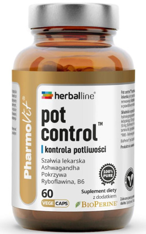 Pharmovit Herballine Pot control - kontrola potliwości - 60 kapsułek