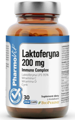 Pharmovit Clean Label Laktoferyna 200 mg Immuno Complex 30 kapsułek