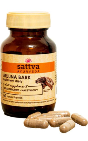 Arjuna Bark 60 kapsułek Sattva Ayurveda