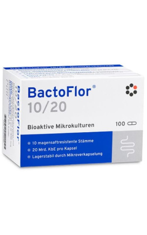 BactoFlor 10/20 100 kaps. INTERCELL Pharma - probiotyk