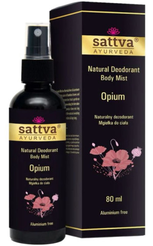Naturalny dezodorant mgiełka do ciała Opium 80ml Sattva Ayurveda