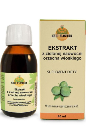 Ekstrakt z zielonej naowocni orzecha włoskiego 90ml MEDI-FLOWERY