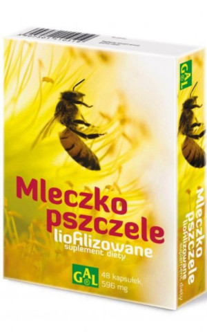 Mleczko Pszczele Liofilizowane 48 kapsułek GAL