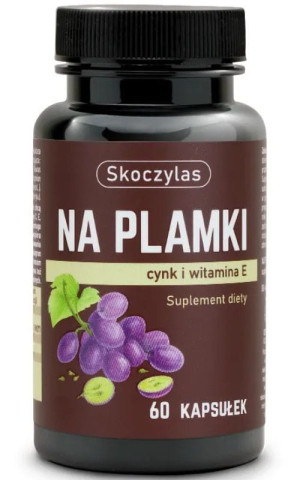 Skoczylas Na plamki cynk, beta karoten, witamina E 60 kapsułek