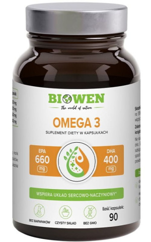 Biowen Omega-3 EPA 660 mg, DHA 440 mg 90 kaps