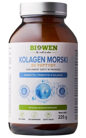 Biowen Kolagen Morski 3X peptydy 225 g