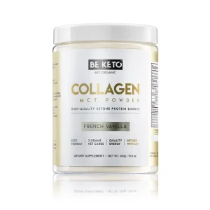 BeKeto Keto Kolagen Hydrolizowany z olejem MCT, Francuska Wanilia 300 proszek