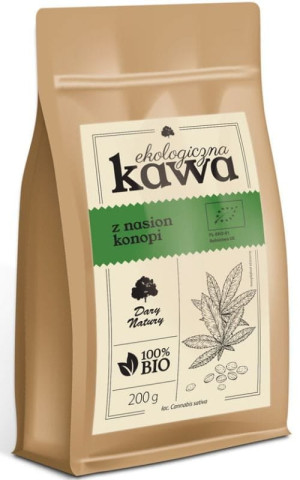 Kawa z nasion konopi BIO 200g DARY NATURY
