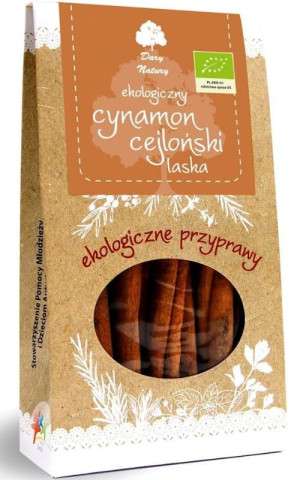 Cynamon Cejloński laska BIO 30g DARY NATURY