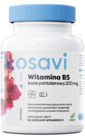 Osavi Witamina B5 Kwas Pantotenowy 90 kapsułek