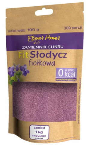 FitSłodycz fiołkowa 100g - 200 porcji - Flower Power