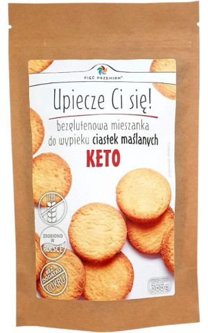 Mieszanka na ciastka maślane KETO bezglutenowa 365g PIĘĆ PRZEMIAN