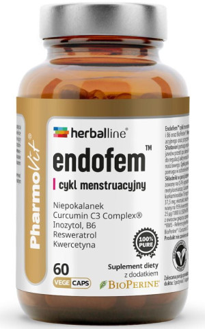 Pharmovit Herballine Endofem - cykl menstruacyjny - 60 kapsułek