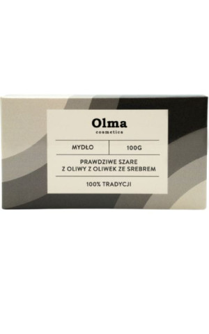 Mydło szare z oliwy z oliwek ze srebrem 100g Olma