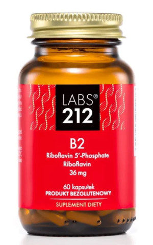 Labs212 Vitamin B2 R-5′-P + Riboflavin (witamina B2) 60 kaps