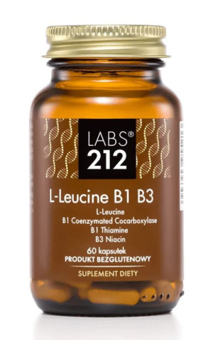 Labs212 L-Leucine B1 B3 (leucyna z witaminą B1 i B3) 60 kaps