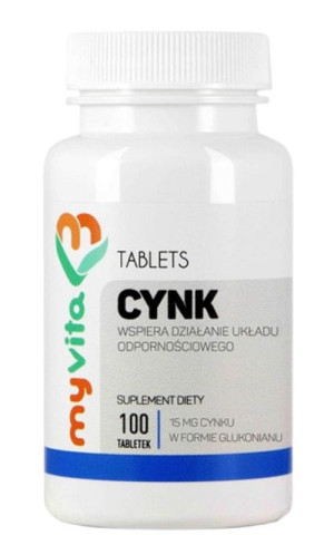 MyVita Cynk (glukonian cynku) 100 tabletek