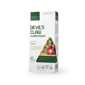 Medica Herbs Devils Claw czarci pazur 600mg, 60 kapsułek