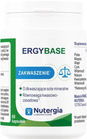 Nutergia Ergybase Równowaga kwasowo-zasadowa 60 kapsułek