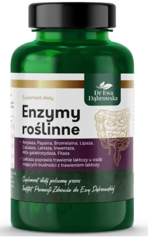Roślinne enzymy trawienne 60 kapsułek Dr Ewa Dąbrowska