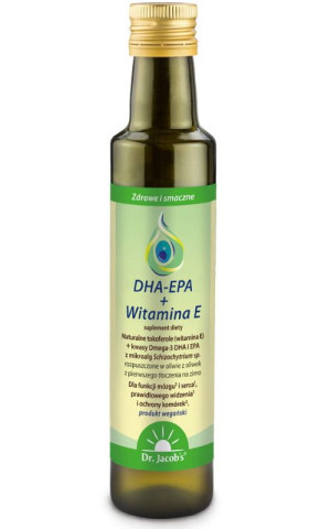 DHA-EPA + Witamina E - 250ml - Dr. Jacobs