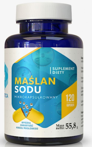 Maślan sodu mikrokapsułkowy 120 kaps Hepatica