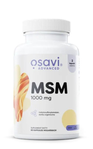 Osavi MSM 1000 mg siarka organiczna 60 kapsułek