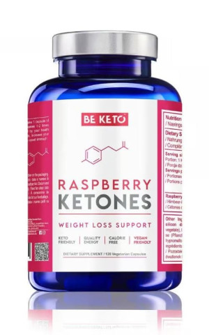 BeKeto Ketony Malinowe 120 kaps