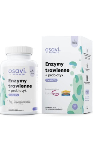 Osavi Enzymy trawienne + probiotyk 120 kaps