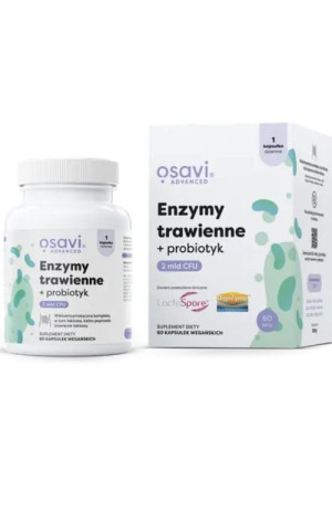 Osavi Enzymy trawienne + probiotyk 60 kaps