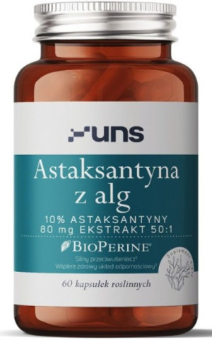 Astaksantyna z Alg 60 kapsułek UNS