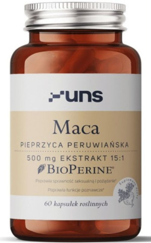 Maca - ekstrakt 15:1 - 60 kapsułek UNS