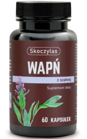 Skoczylas Wapń z szałwią 60 kaps