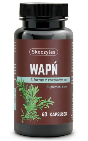 Skoczylas Wapń 3 formy z rozmarynem 60 kapsułek