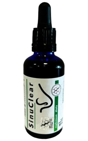 SinuClear - czyste zatoki-WYCIĄG płynny ekstrakt ziołowy krople 50 ml Organis