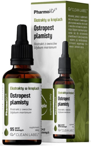 Pharmovit Clean Label Ekstrakty w kroplach Ostropest plamisty 30 ml