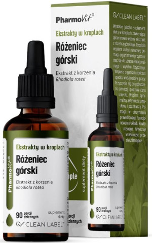Pharmovit Clean Label Ekstrakty w kroplach Różeniec górski 30 ml