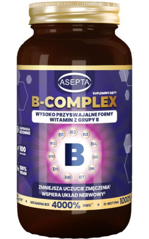 Witamina B-Complex 100 kapsułek ASEPTA