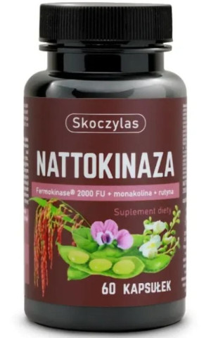 Skoczylas NATTOKINAZA Fermokinase 2000 FU + monakolina + rutyna 60 kaps