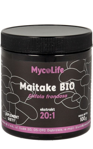 Maitake grzyb BIO - ekstrakt 20:1 100 g MYCOLIFE