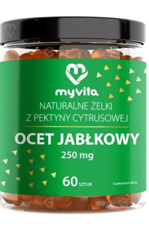 MyVita Żelki naturalne Ocet jabłkowy 60 sztuk