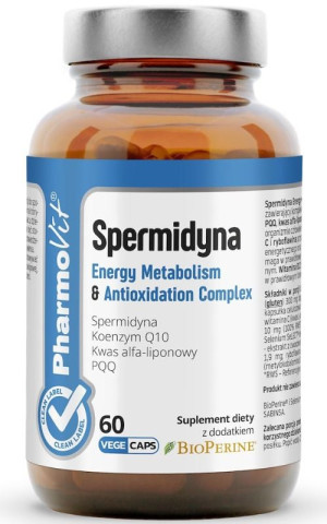 Pharmovit Clean Label Spermidyna Energy Metabolism & Antioxidation Complex - 60 kapsułek