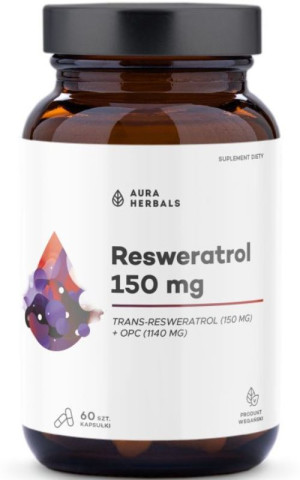 Aura Herbals Resweratrol 150 mg - 60 kapsułek