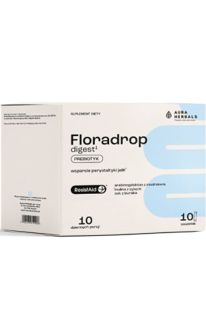 Aura Herbals Floradrop digest - prebiotyk - 10 saszetek