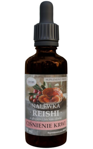 Nalewka reishi z głogiem - ciśnienie 50 ml MIR-LEK